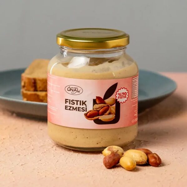 img_6518 Fıstık Ezmesi Şekerli 300 Gr (%70 Fıstık)