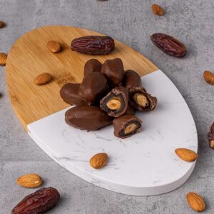 Çikolata Kaplı Bademli Hurma 1 KG Paket